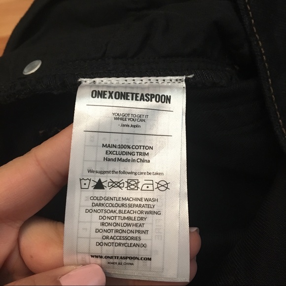 NWT One Teaspoon Black Van Awesome Baggies sz 25 - Picture 8 of 8